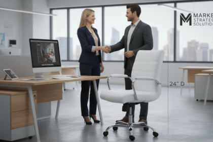 Estilo e Conforto: Cadeira de Escritório Couro Macio Branca Cromada