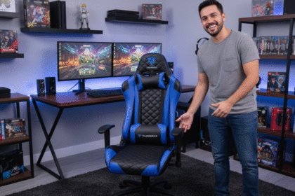 Performance Profissional: Cadeira Gamer ThunderX3 TGC12 AirTech Azul