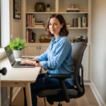 Cadeira de Escritório Ergonômica para Ambientes Pequenos