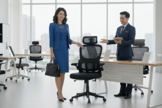 Cadeira Ergonômica Genebra B500 LuvinCo. A Campeã de 200 kg com Suporte Lombar Independente