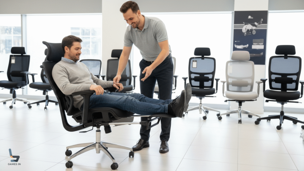 Cadeira Hivento com Apoio para Pés Vale a Pena? A Revolucionária Ergonomia 3D Completa Para Sua Coluna