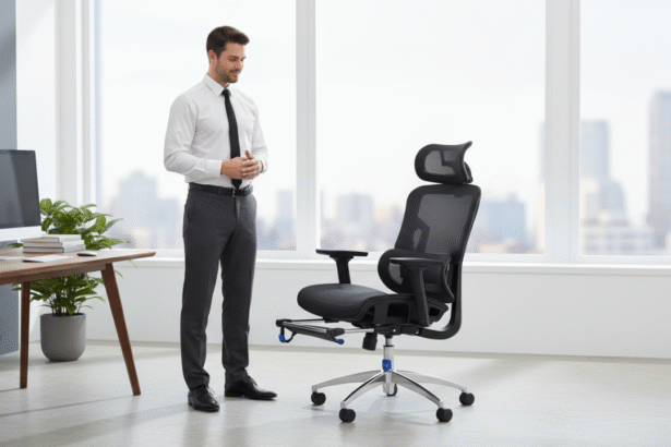 Cadeira Hivento com Apoio para Pés Vale a Pena? A Revolucionária Ergonomia 3D Completa Para Sua Coluna