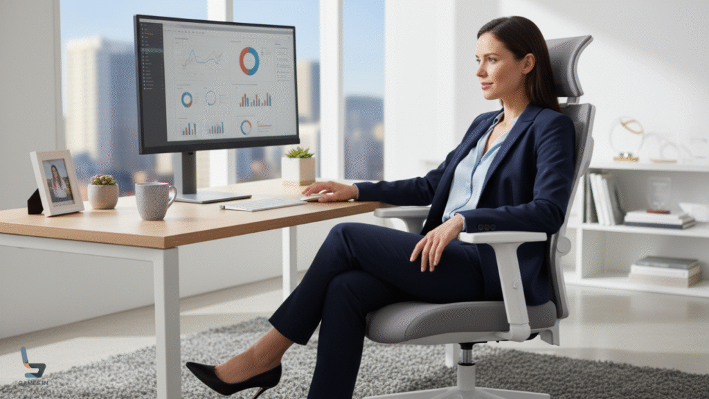 Cadeira Ergonômica 3D Plus Albha Vale a Pena? O Design de Costas Duplas Que Une Beleza e Ergonomia