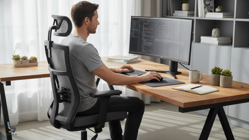 Melhor Cadeira Ergonômica para Quem Trabalha Muito Tempo Sentado: A Elements Vertta Grey Vale a Pena